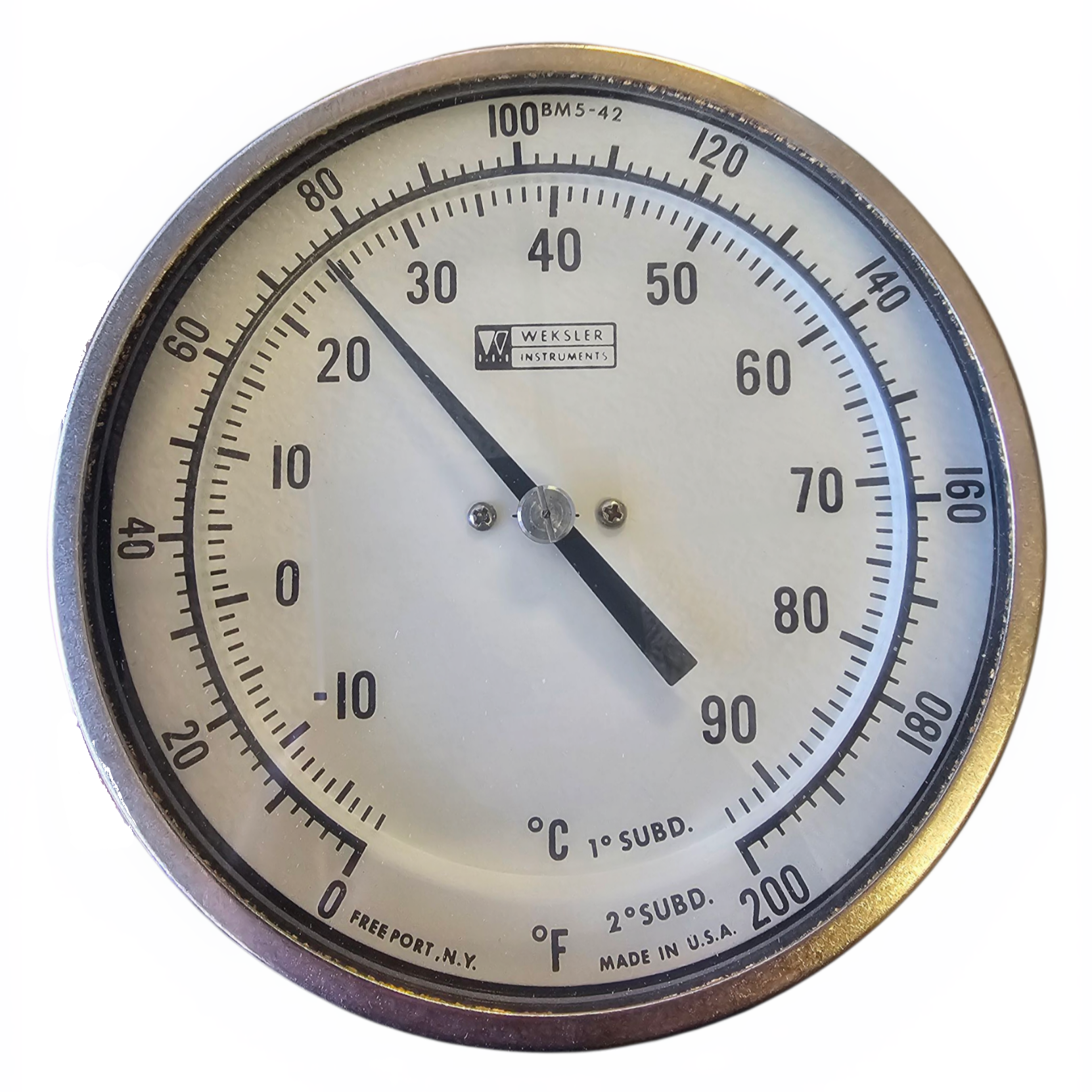 Weksler Adjustable Angle (Fixed Connection) Bimetal Thermometer Review