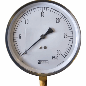 a close up of a gauge EA14A