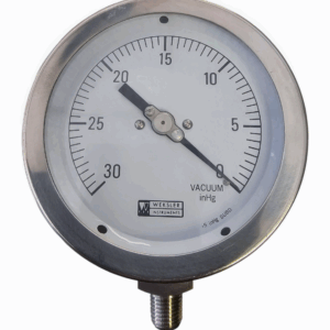 Weksler 4" BA4CYVC4LW Pressure Gauge Range: -30 inHg