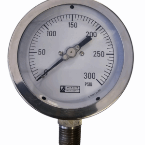 Weksler 4" BA4CYPJ2LW Dual Scale Pressure Gauge Range: 0-300  PSI