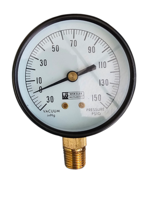 Weksler UA25, 2.5", -30-0-150 PSI 1/4" BTM