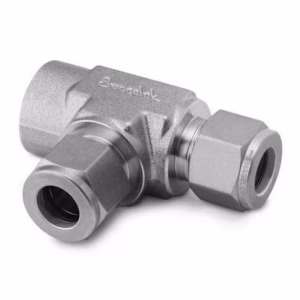 Swagelok SS-810-3-8TFT Stainless Steel Swagelok Tube Fitting, Female Run Tee, 1/2 in. Tube OD x 1/2 in. Female NPT x 1/2 in. Tube OD