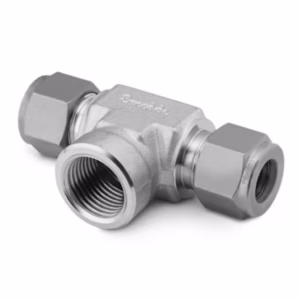 Swagelok SS-400-3TTF Stainless Steel Swagelok Tube Fitting, Female Branch Tee, 1/4 in. Tube OD x 1/4 in. Tube OD x 1/8 in. Female NPT