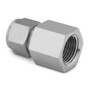 Swagelok  SS-810-7-4 Stainless Steel Swagelok Tube Fitting, Female Connector, 1/2 in. Tube OD x 1/4 in. Female NPT