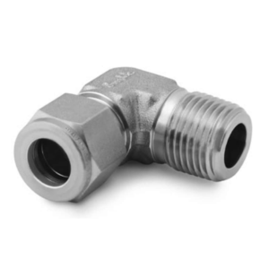 Swagelok, SS-810-2-6, Stainless Steel Tube Fitting, Male Elbow, 1/2" Tube Od x 3/8" Male NPT