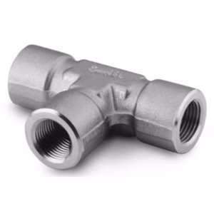 SWAGELOK SS-6-T CAJON Stainless Steel Pipe Fitting, Tee, 3/8 in. Female NPT