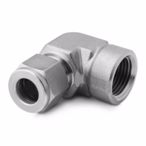 SWAGELOK SS-600-8-6 Stainless Steel Swagelok Tube Fitting, Female Elbow, 3/8 in. Tube OD x 3/8 in. Female NPT