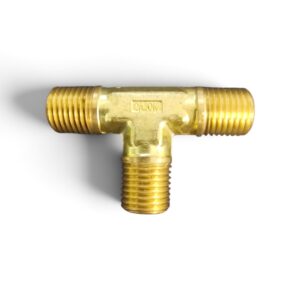 B-4-MT CAJON Swagelok Brass Brass Pipe Fitting, Male Tee, 1/4 in. Male NPT