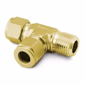 B-600-3TMT, SWAGELOK Tube Fitting, Male Run Tee, 3/8 in. Tube OD x 1/4 in.