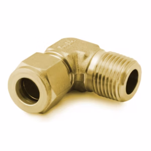 B-600-2-2 Brass Swagelok Tube Fitting, Male Elbow, 3/8 in. Tube OD x 1/8 in. Male NPT