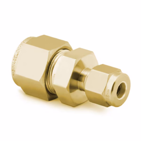 B-600-6-4 Brass Swagelok Tube Fitting, Reducing Union, 3/8 in. x 1/4 in. Tube OD