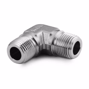 SS-4-ME CAJON SWAGELOK Stainless Steel Pipe Fitting, Male Elbow, 1/4 in. Male NPT