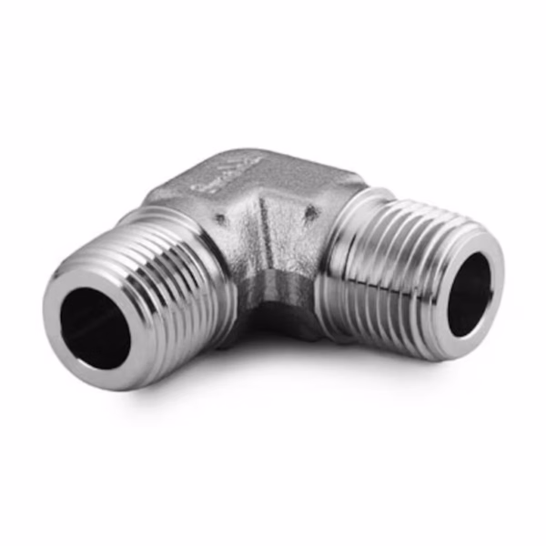 SS-4-ME CAJON SWAGELOK Stainless Steel Pipe Fitting, Male Elbow, 1/4 in. Male NPT