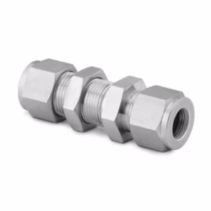 SS-600-61 Stainless Steel Swagelok Tube Fitting, Bulkhead Union, 3/8 in. Tube OD